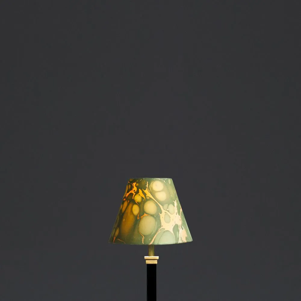 16cm empire hand made marble paper shade in foglia