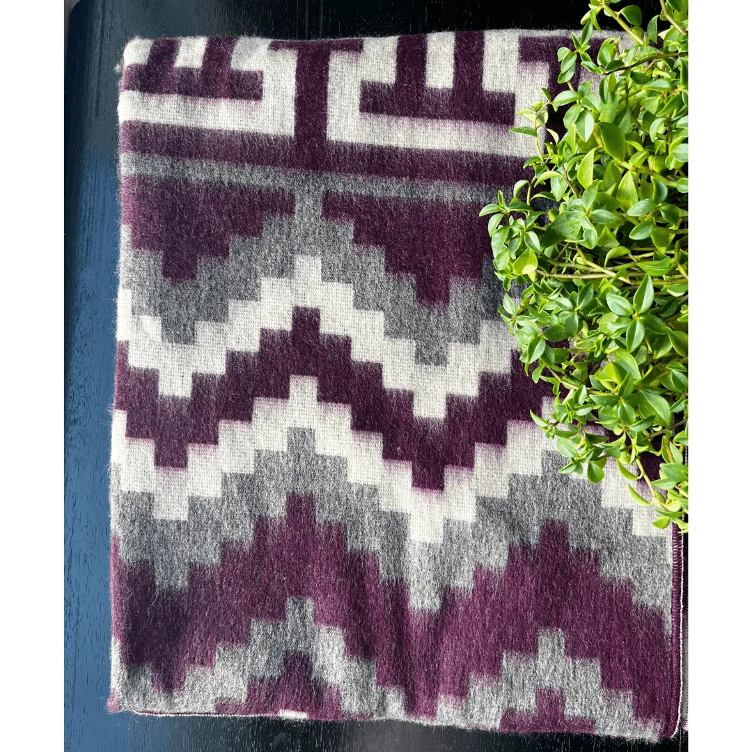 50 Shades of Purple Large Alpaca Blanket