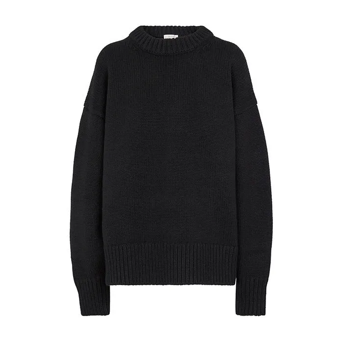 Amozae birkenstock clogs outfit fall Sweater Women's 2024 Winter New round Neck Thickened Design Lazy Style Outer Wear Pullover Sweater