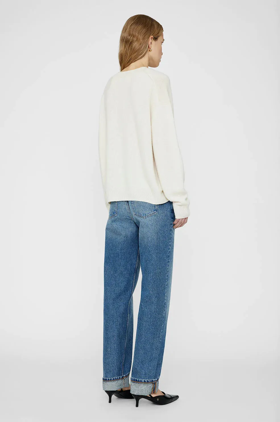 Anine Bing LEE SWEATER - CREAM