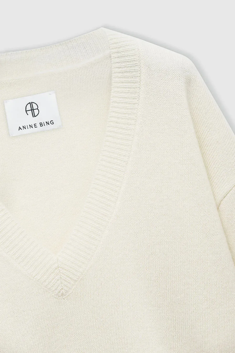 Anine Bing LEE SWEATER - CREAM