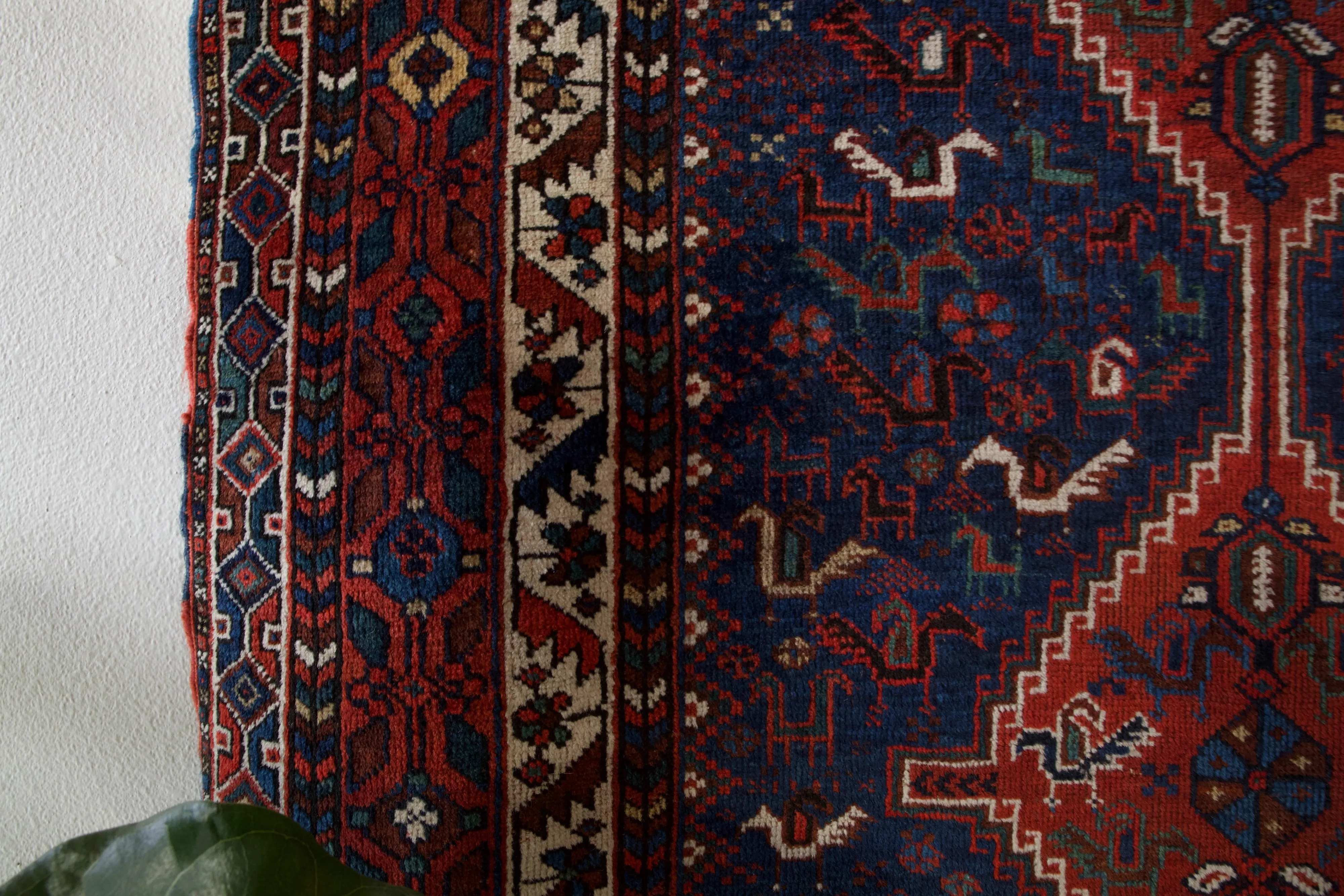 Antique Persian Shirvan Rug 5'2"x6'7"