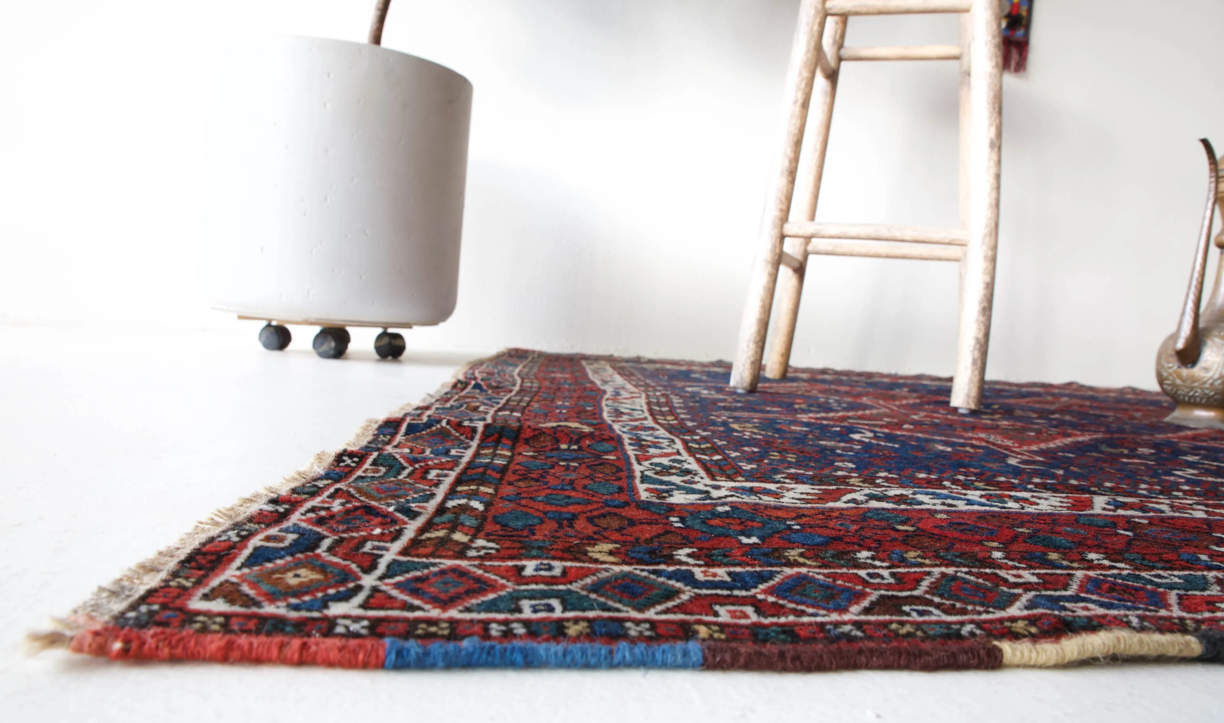 Antique Persian Shirvan Rug 5'2"x6'7"