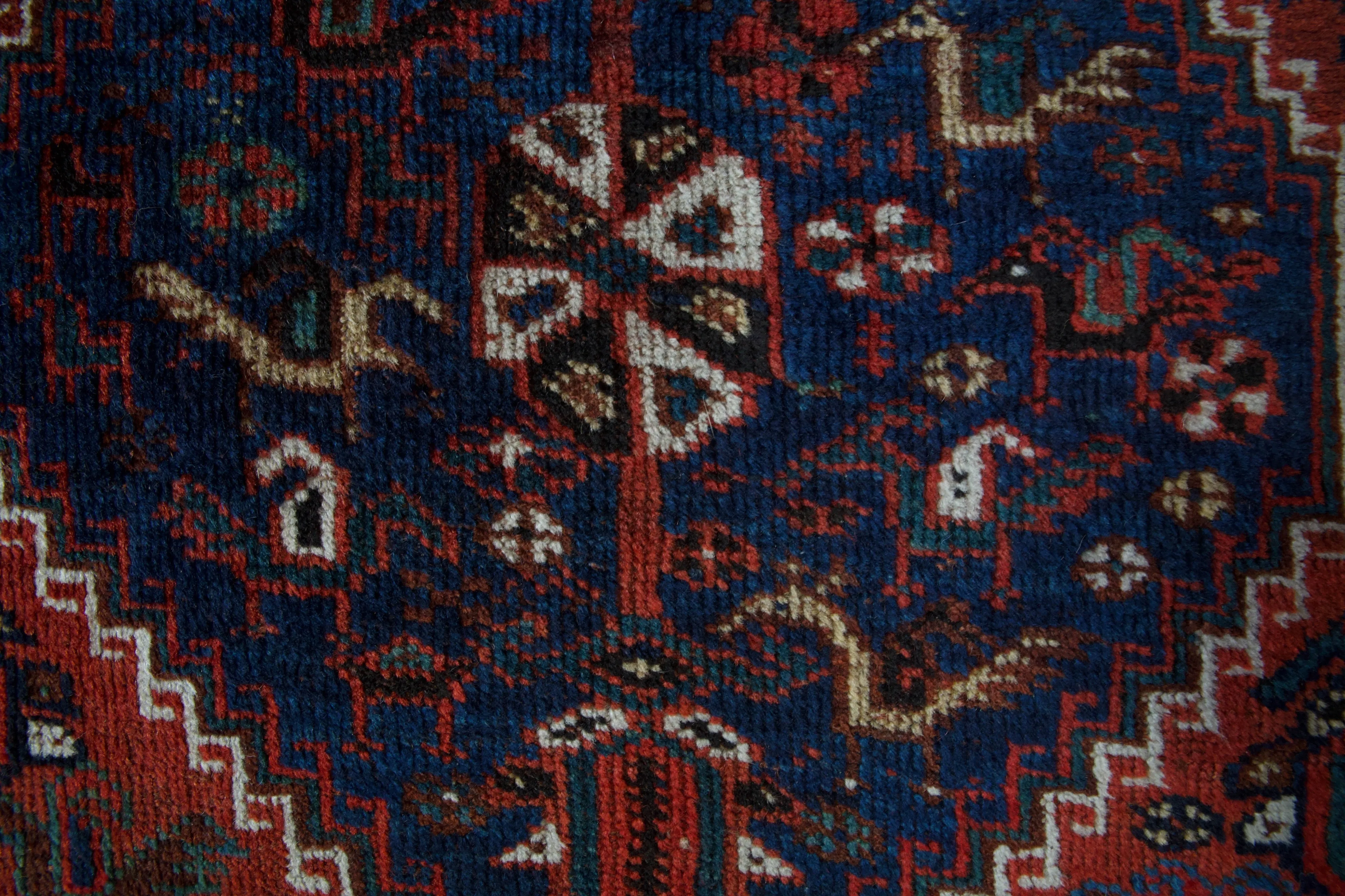 Antique Persian Shirvan Rug 5'2"x6'7"