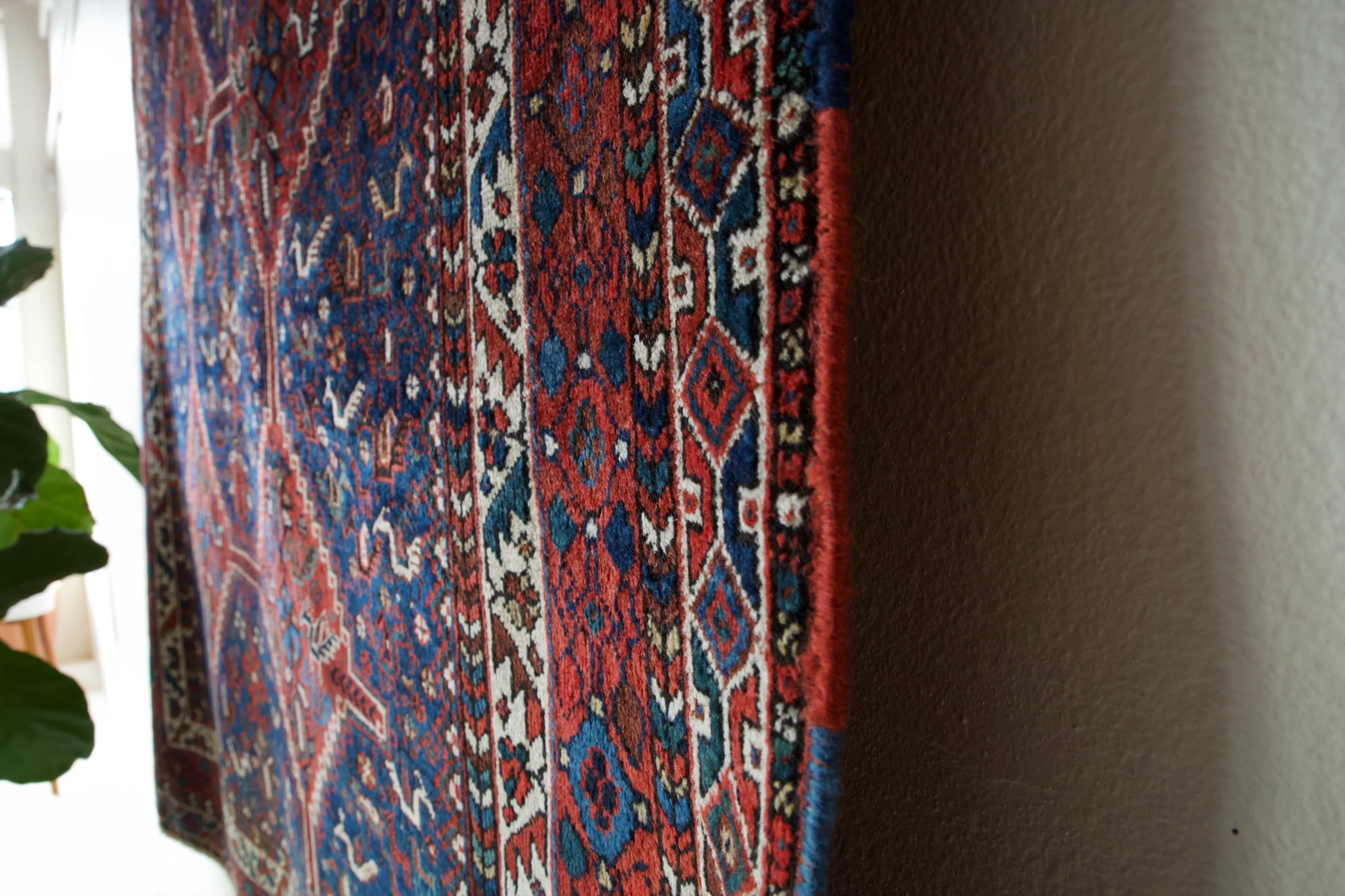 Antique Persian Shirvan Rug 5'2"x6'7"