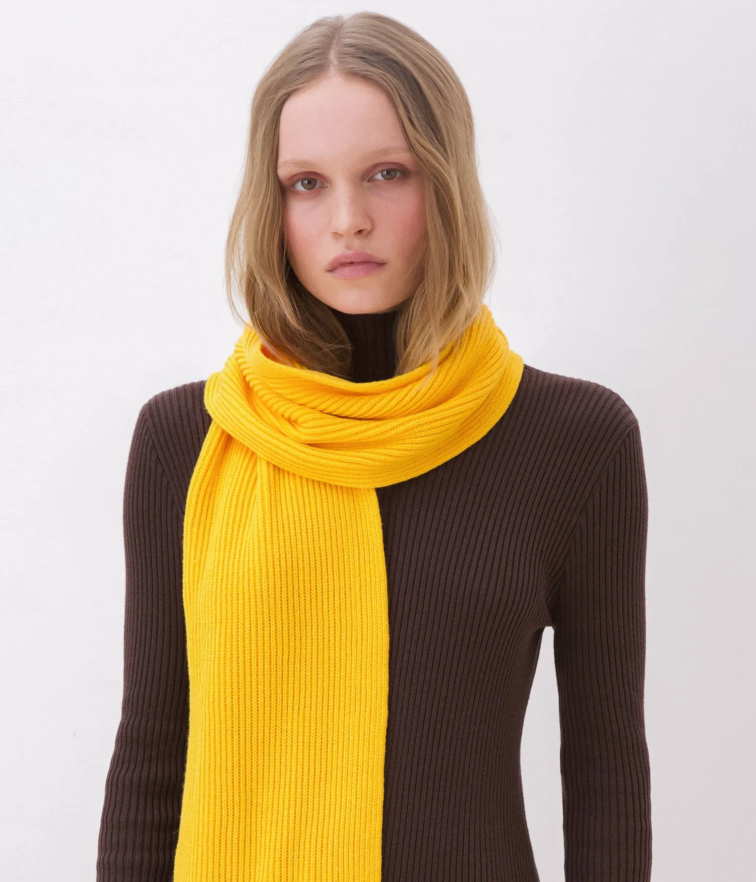 Appliquéd Wool-Blend Scarf