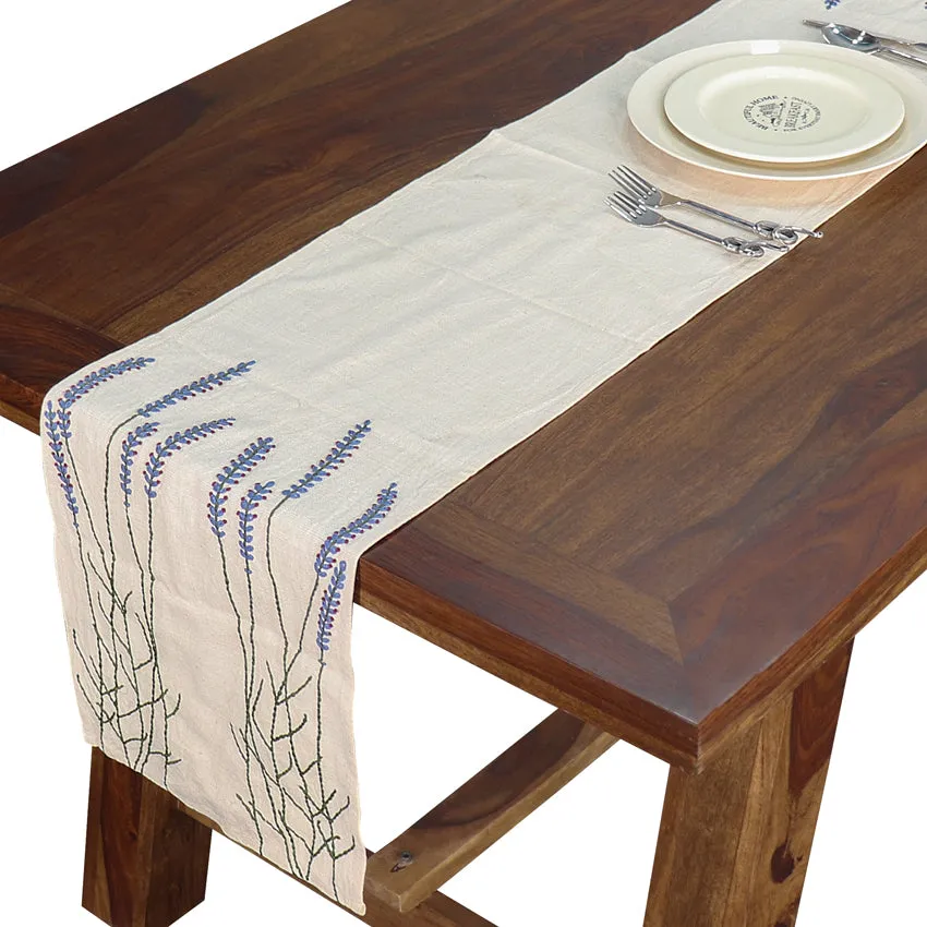Botanical Hand emroidered Runner