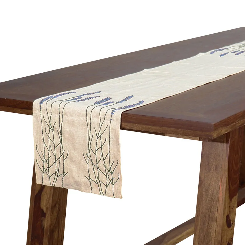 Botanical Hand emroidered Runner