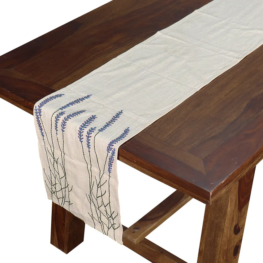 Botanical Hand emroidered Runner