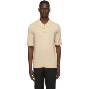 Burberry Beige Cashmere Burnham Polo