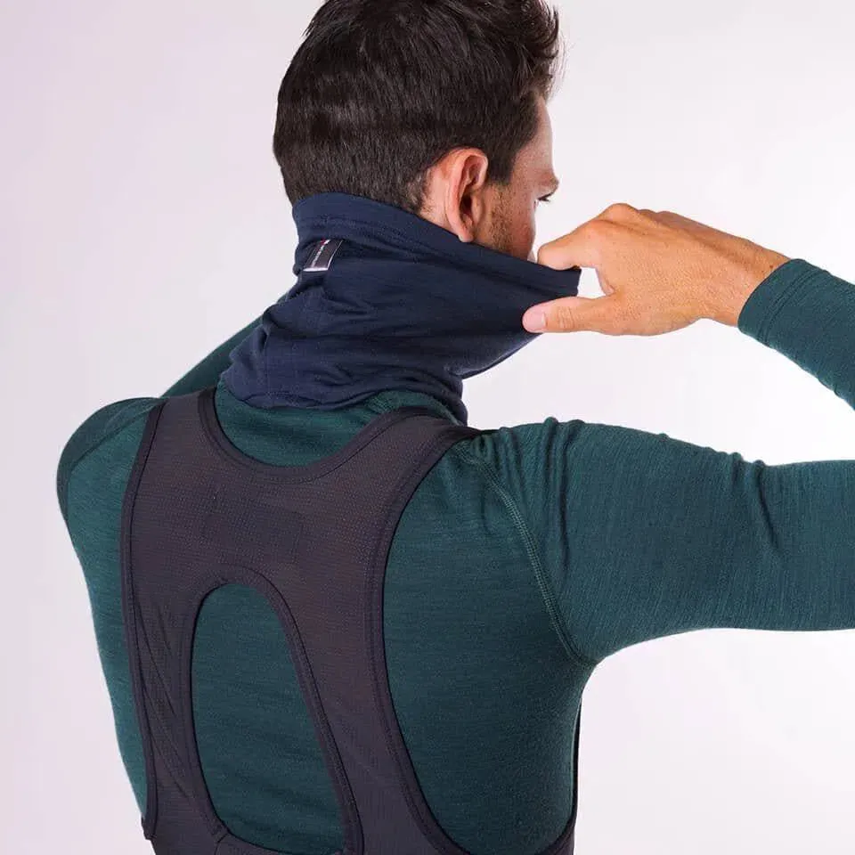 CAFE DU CYCLISTE Loulou Merino Neck Warmer - Navy