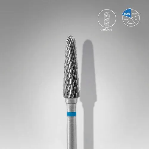 Carbide nail drill bit "Thin Cone” 4*13 Blue Staleks