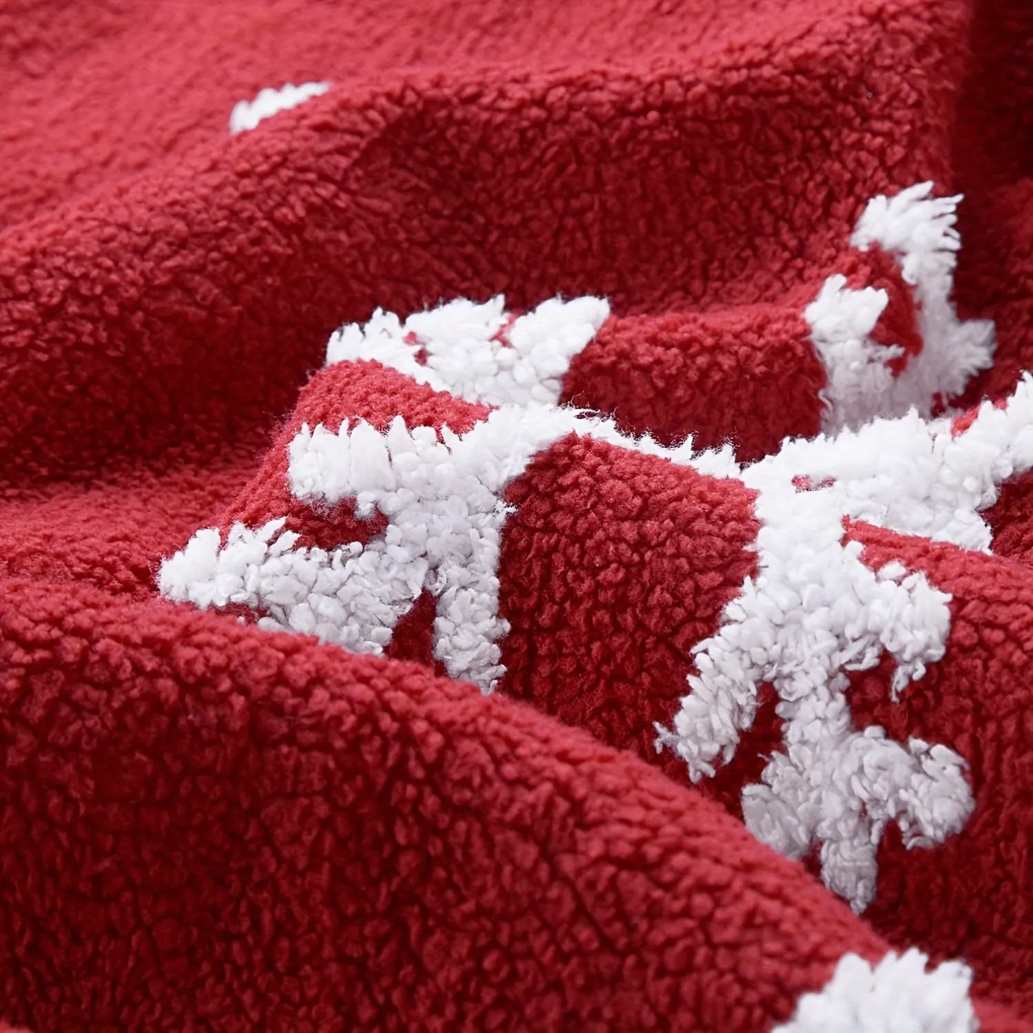 Cozy Snowflake Sherpa Throw Blanket - 2 sizes!
