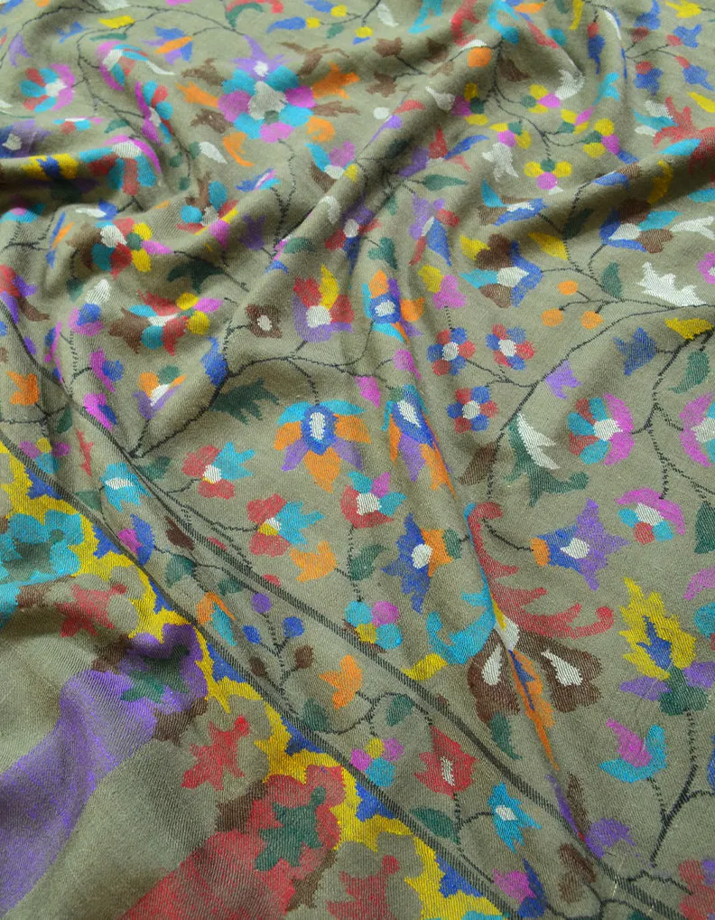 dark natural kani Gents Pashmina Shawl 7845