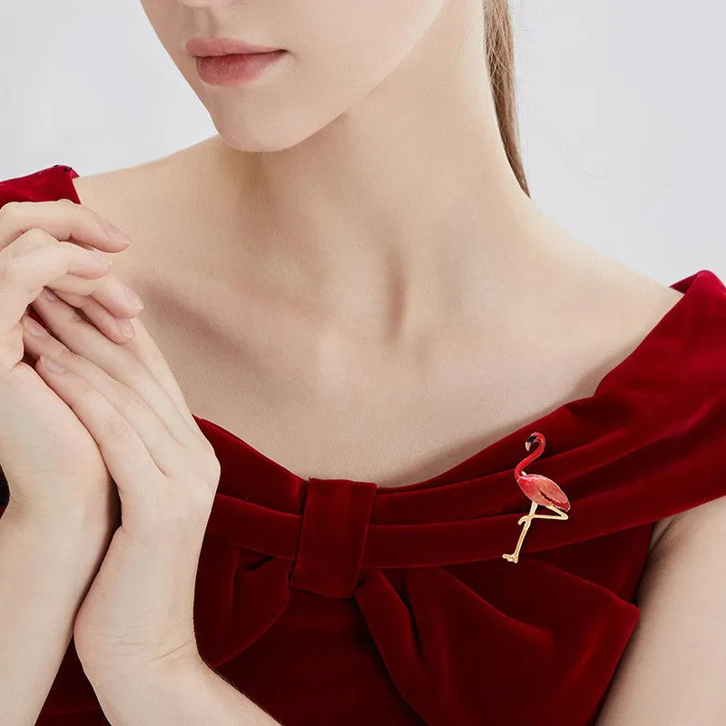 Flamingo Brooch-Tajade