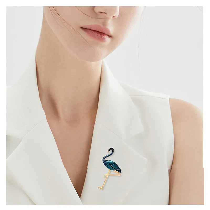 Flamingo Brooch-Tajade