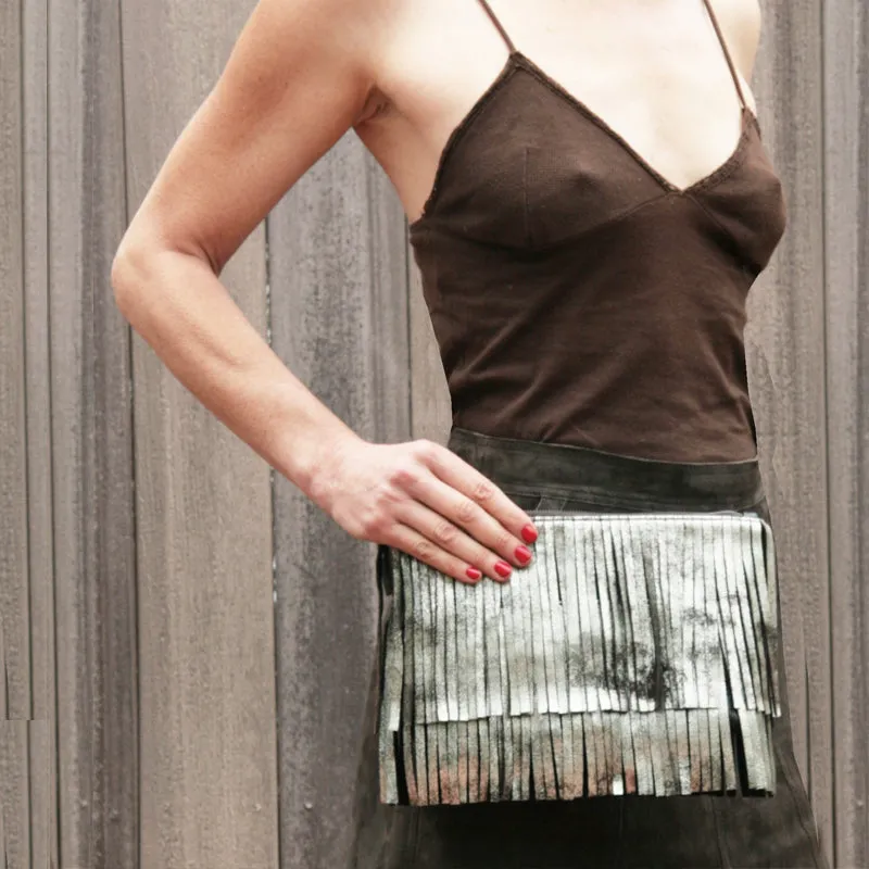 Fringe Bag - Dull Black Metallic
