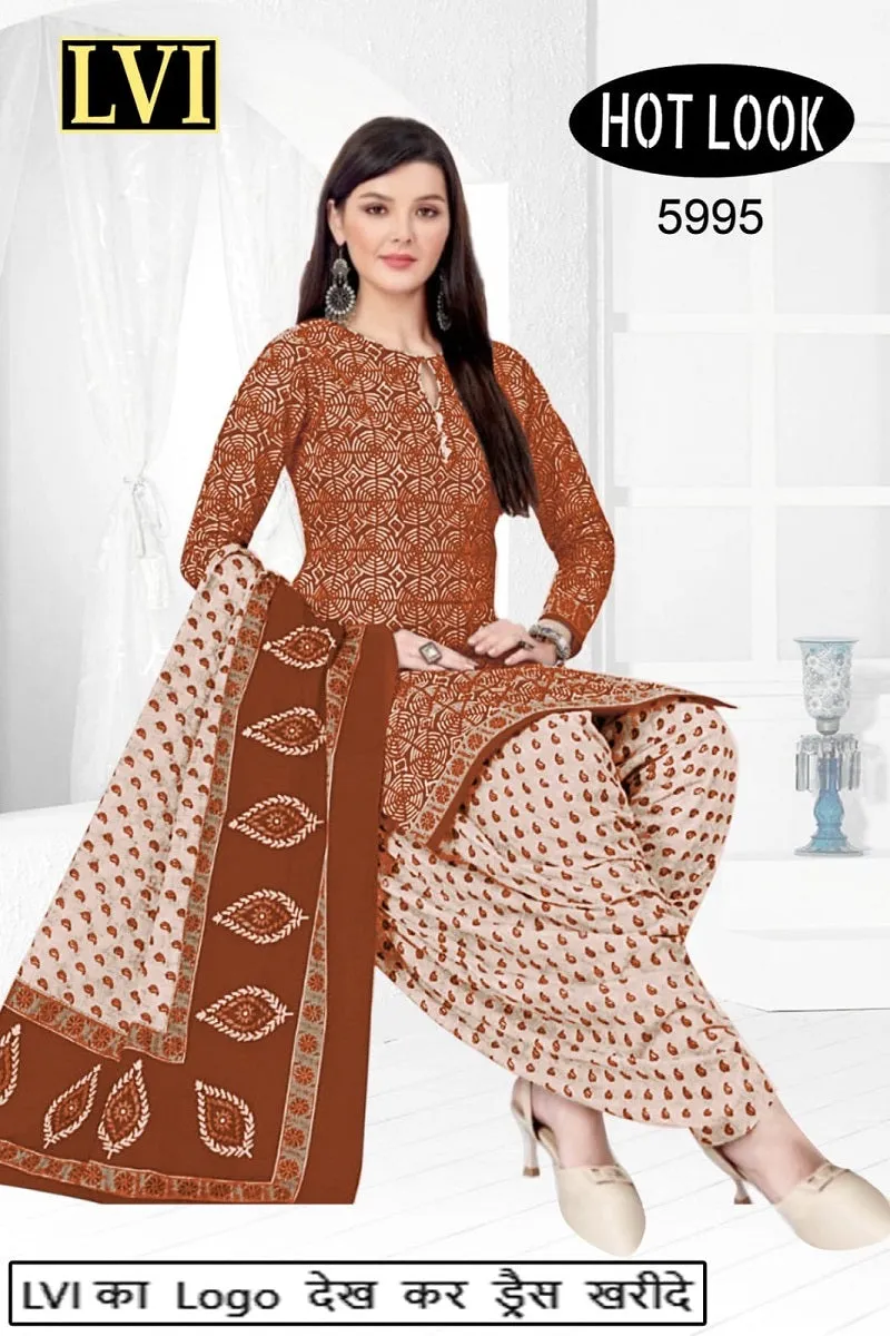 Hot Look Leon Patiyala Dress Material (215x25)