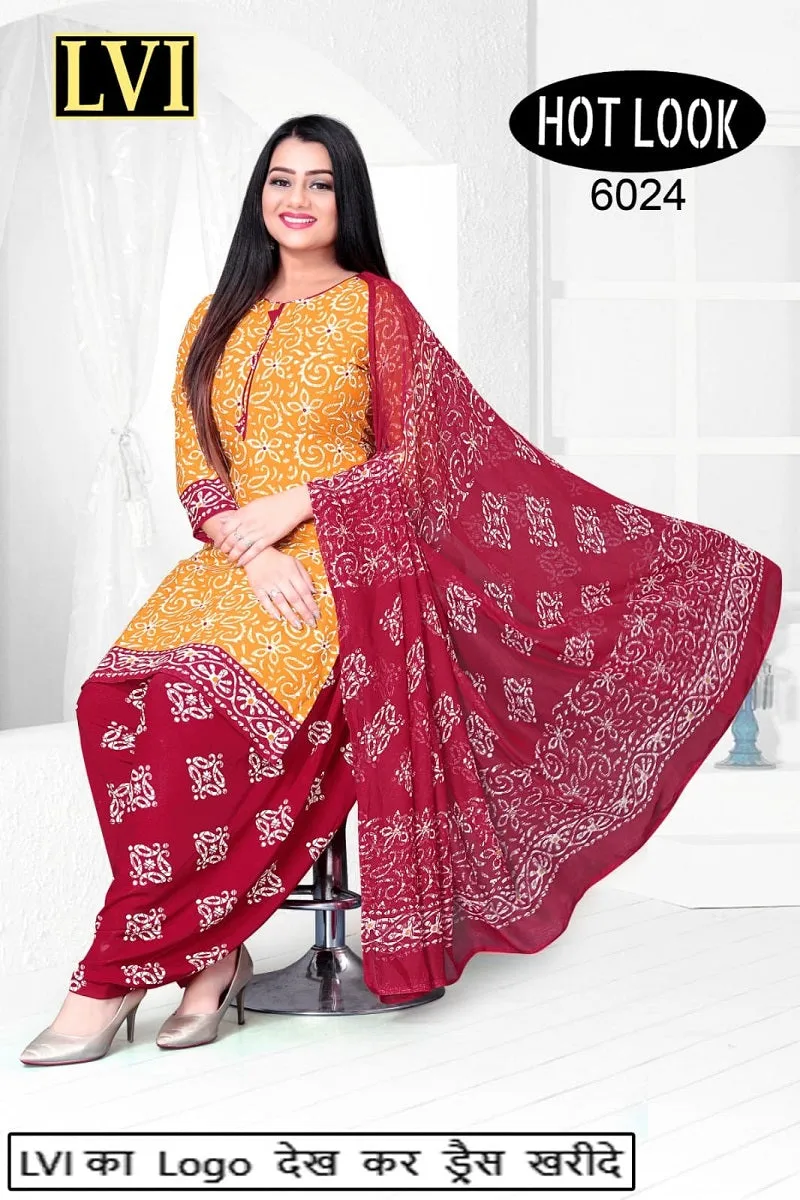 Hot Look Leon Patiyala Dress Material (215x25)