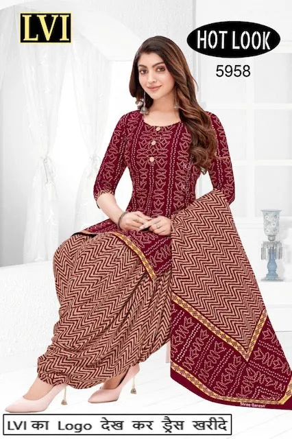 Hot Look Leon Patiyala Dress Material (215x25)