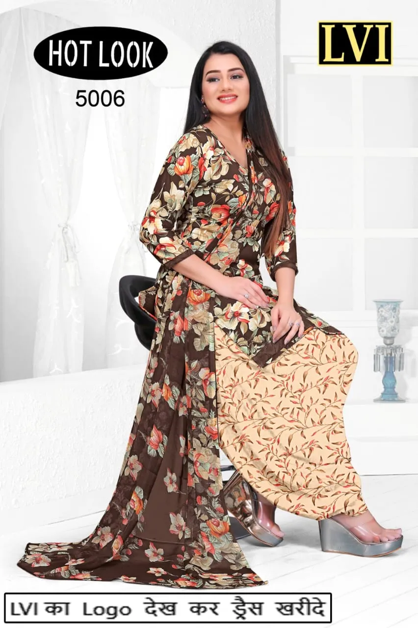 Hot Look Leon Patiyala Dress Material (215x25)