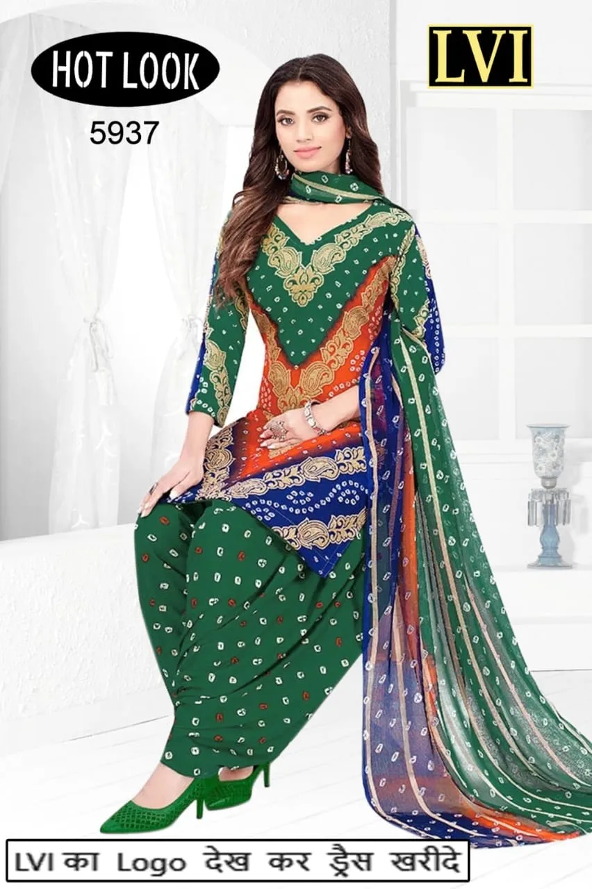 Hot Look Leon Patiyala Dress Material (215x25)
