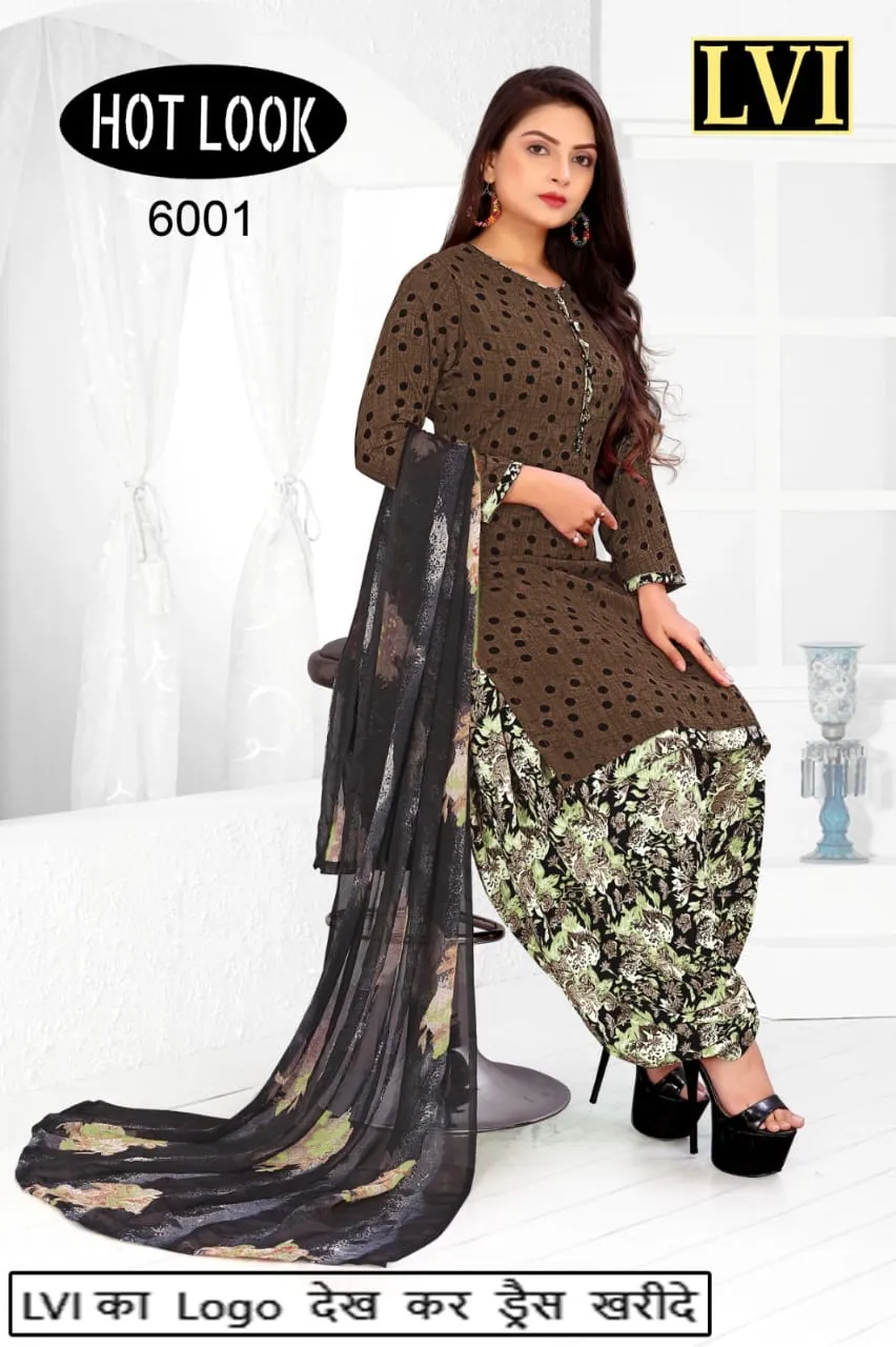 Hot Look Leon Patiyala Dress Material (215x25)