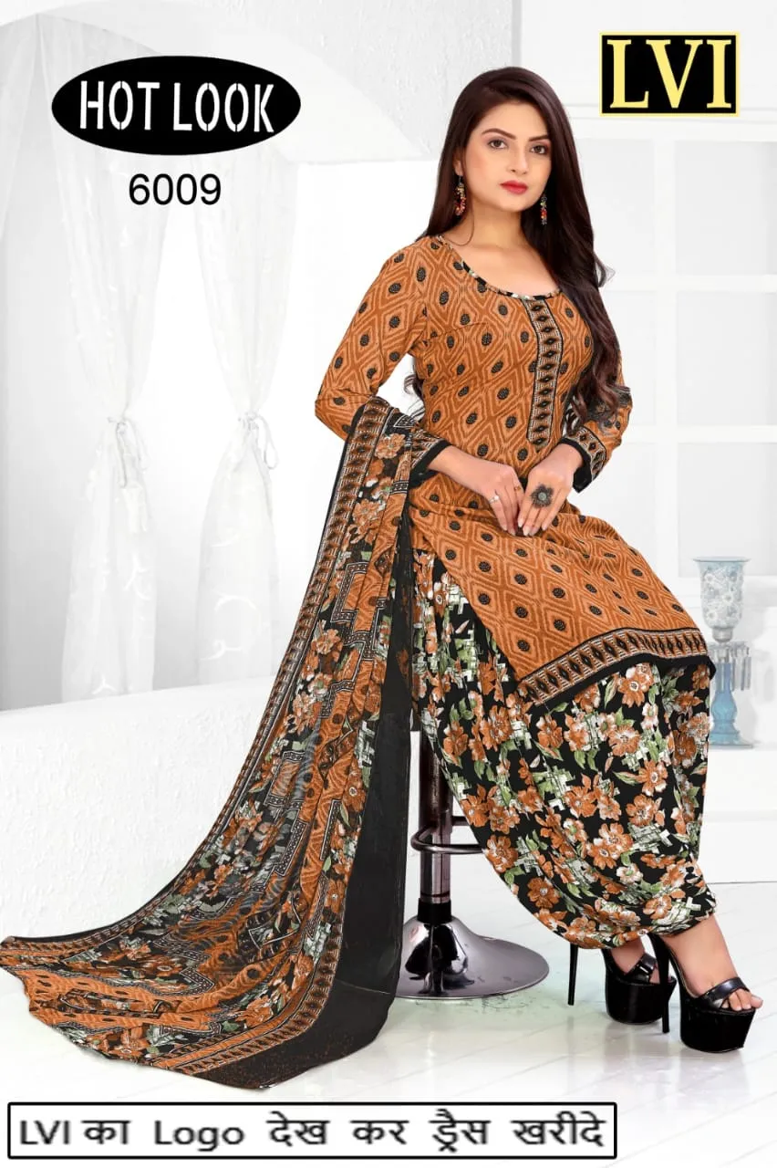 Hot Look Leon Patiyala Dress Material (215x25)