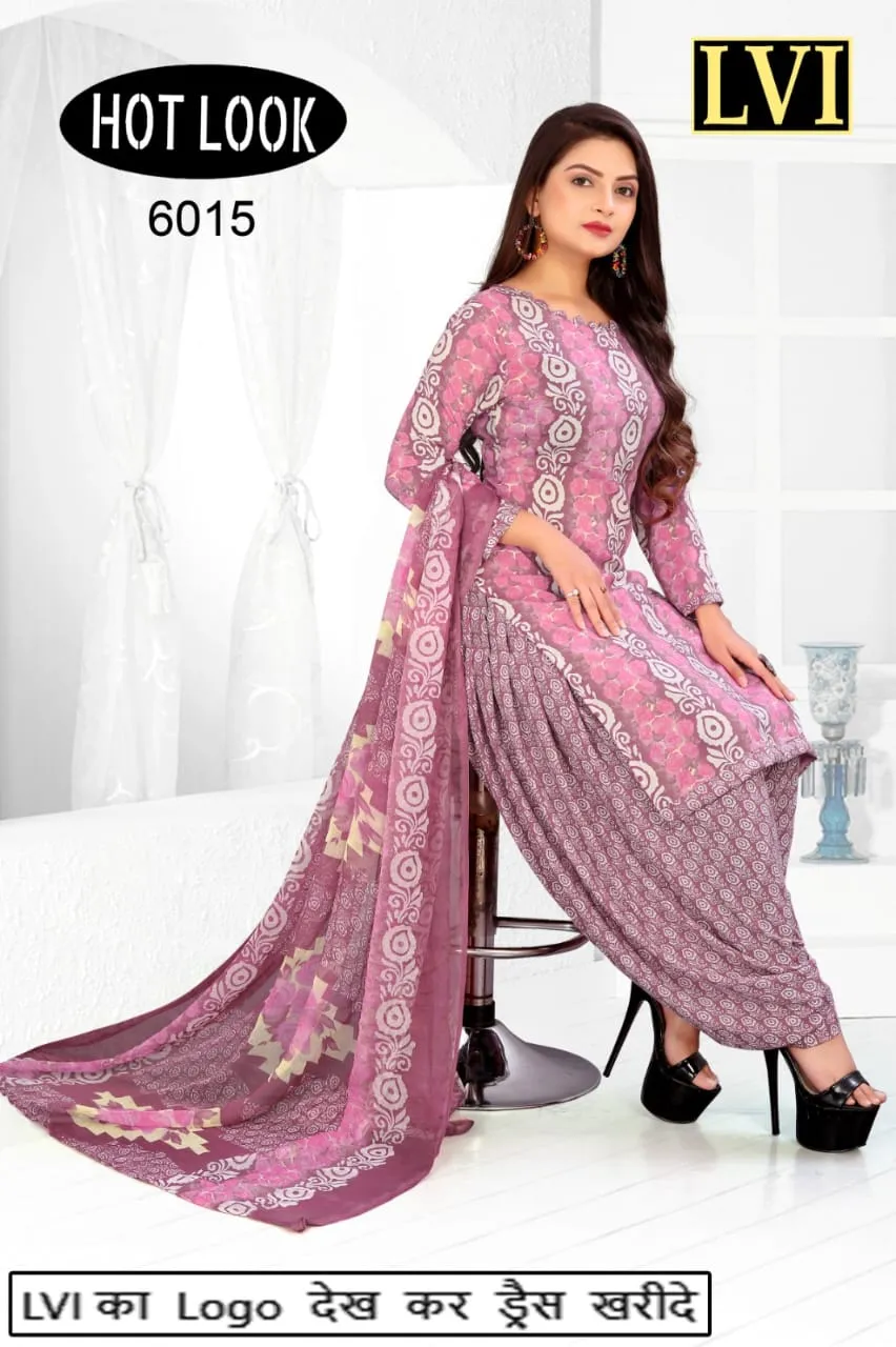 Hot Look Leon Patiyala Dress Material (215x25)