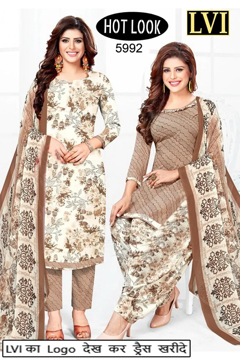 Hot Look Leon Patiyala Dress Material (215x25)