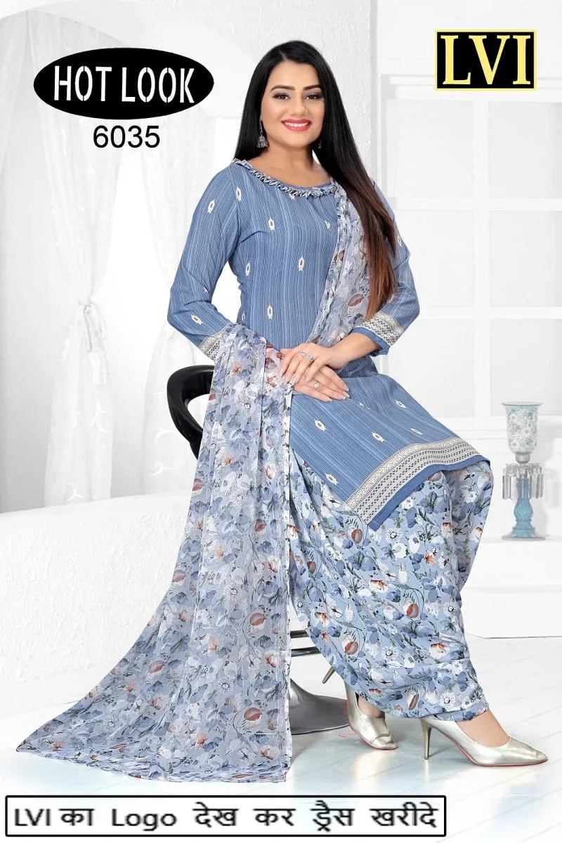 Hot Look Leon Patiyala Dress Material (215x25)