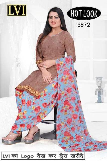 Hot Look Leon Patiyala Dress Material (215x25)
