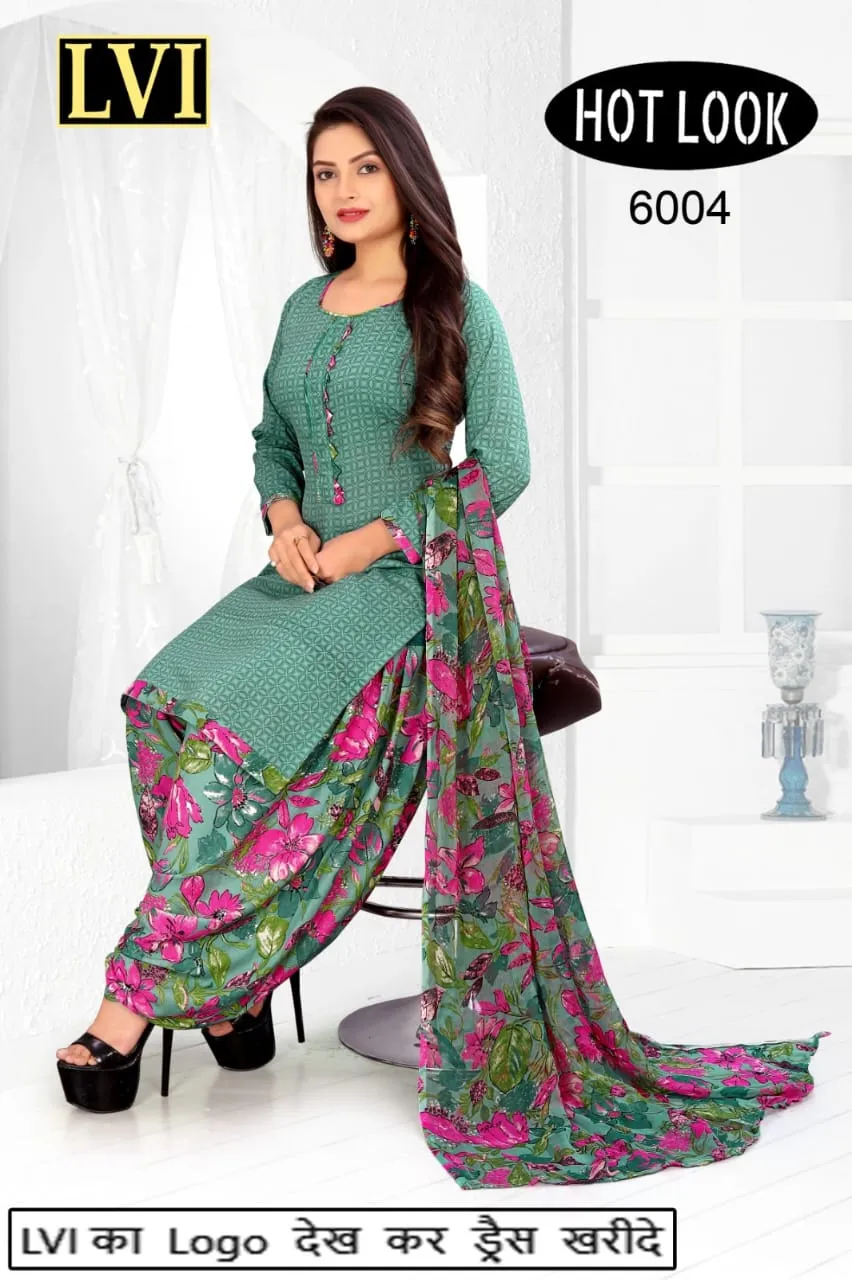 Hot Look Leon Patiyala Dress Material (215x25)