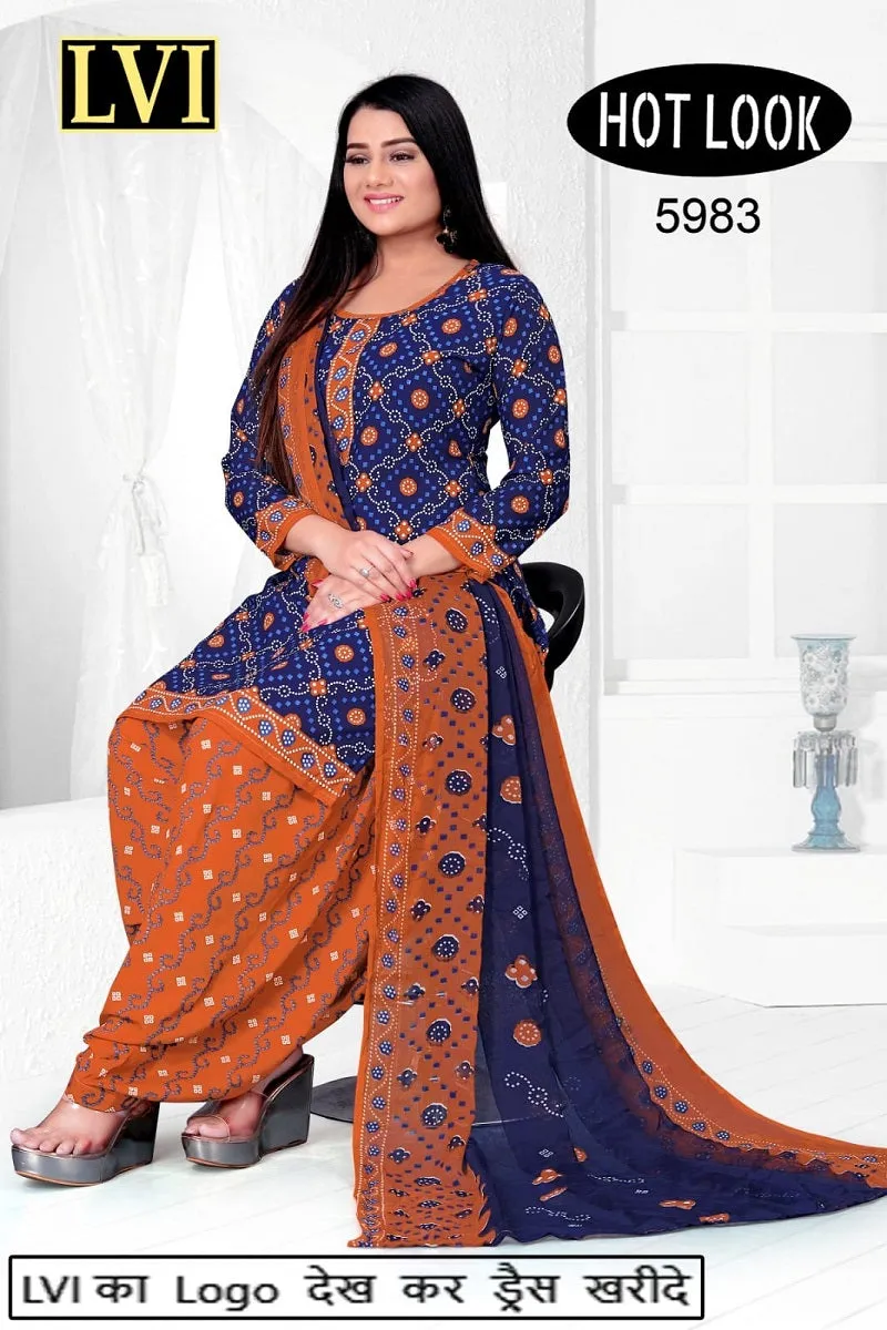 Hot Look Leon Patiyala Dress Material (215x25)