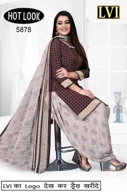 Hot Look Leon Patiyala Dress Material (215x25)