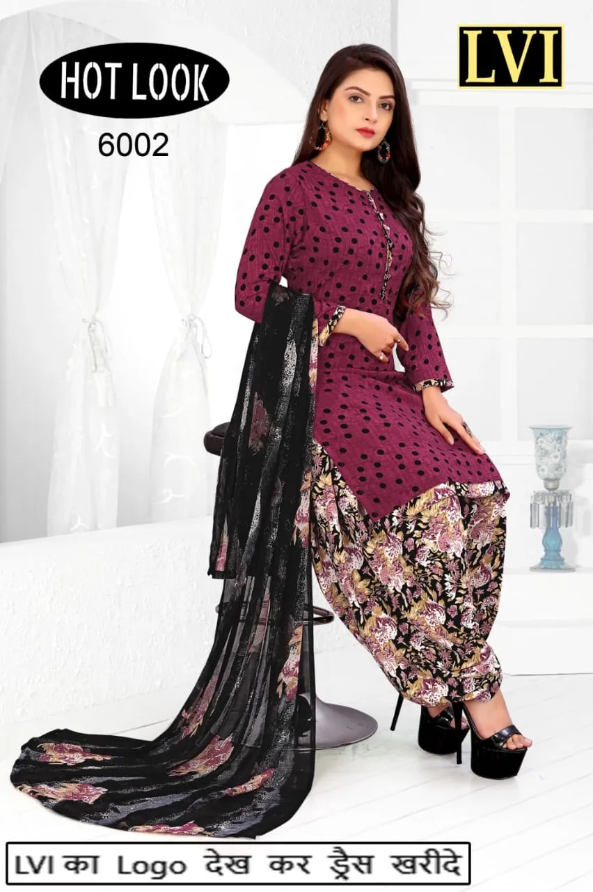 Hot Look Leon Patiyala Dress Material (215x25)