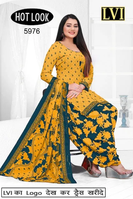Hot Look Leon Patiyala Dress Material (215x25)