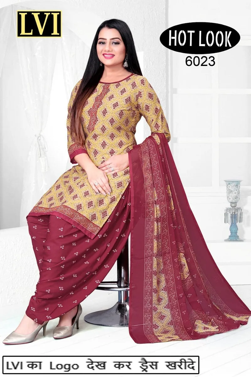 Hot Look Leon Patiyala Dress Material (215x25)