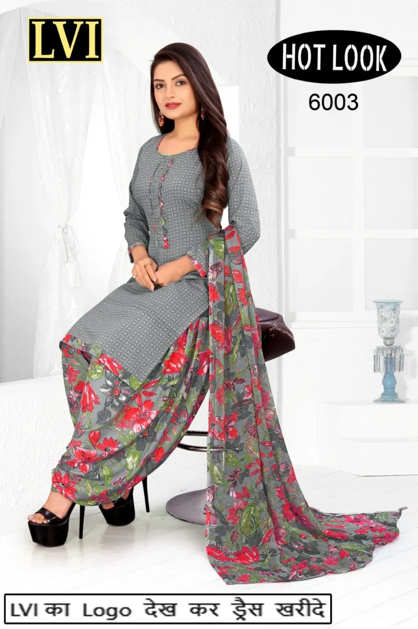 Hot Look Leon Patiyala Dress Material (215x25)