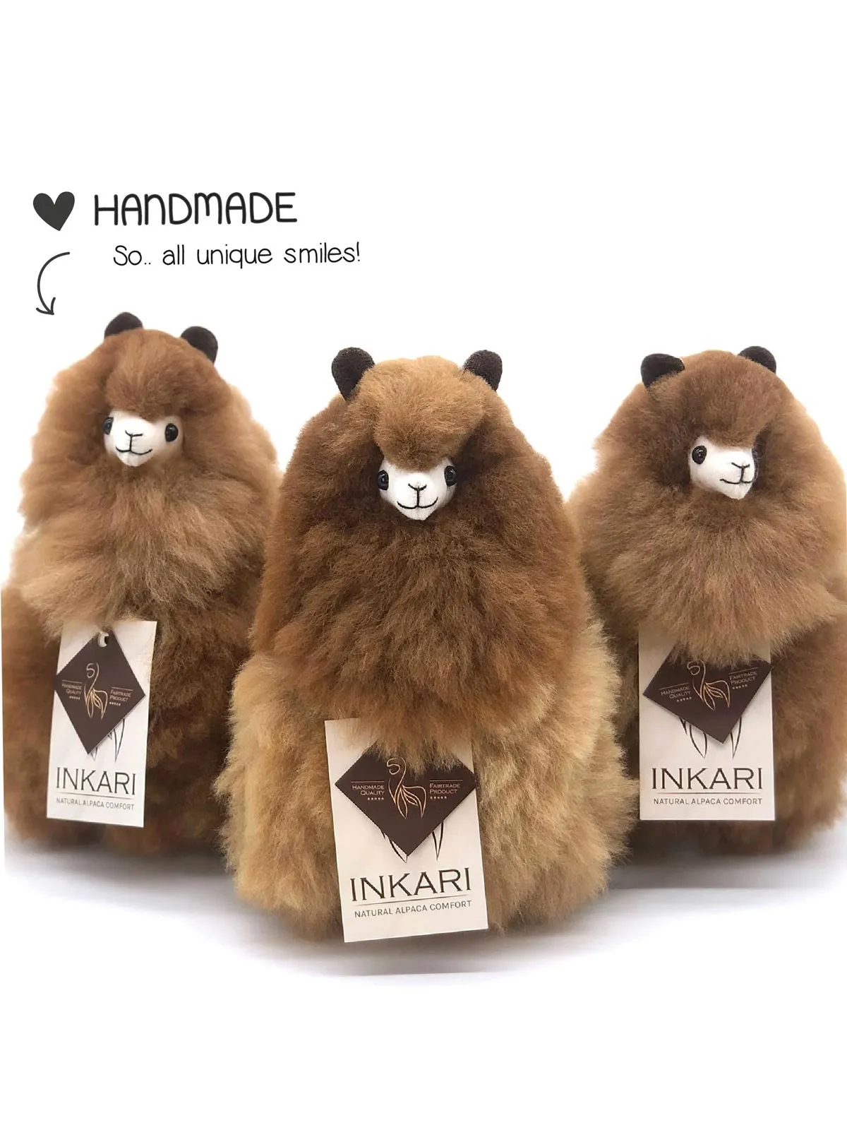 Inkari Alpaca soft toy-CARAMEL-Small 23cm