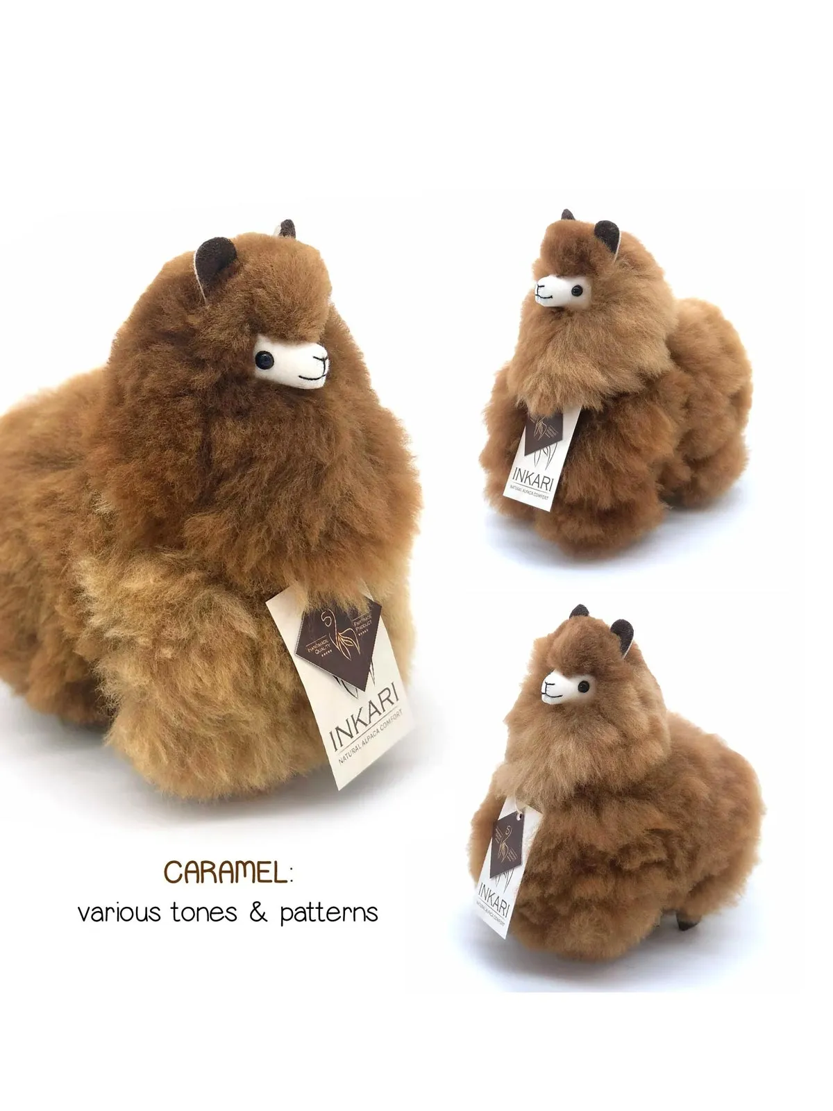 Inkari Alpaca soft toy-CARAMEL-Small 23cm