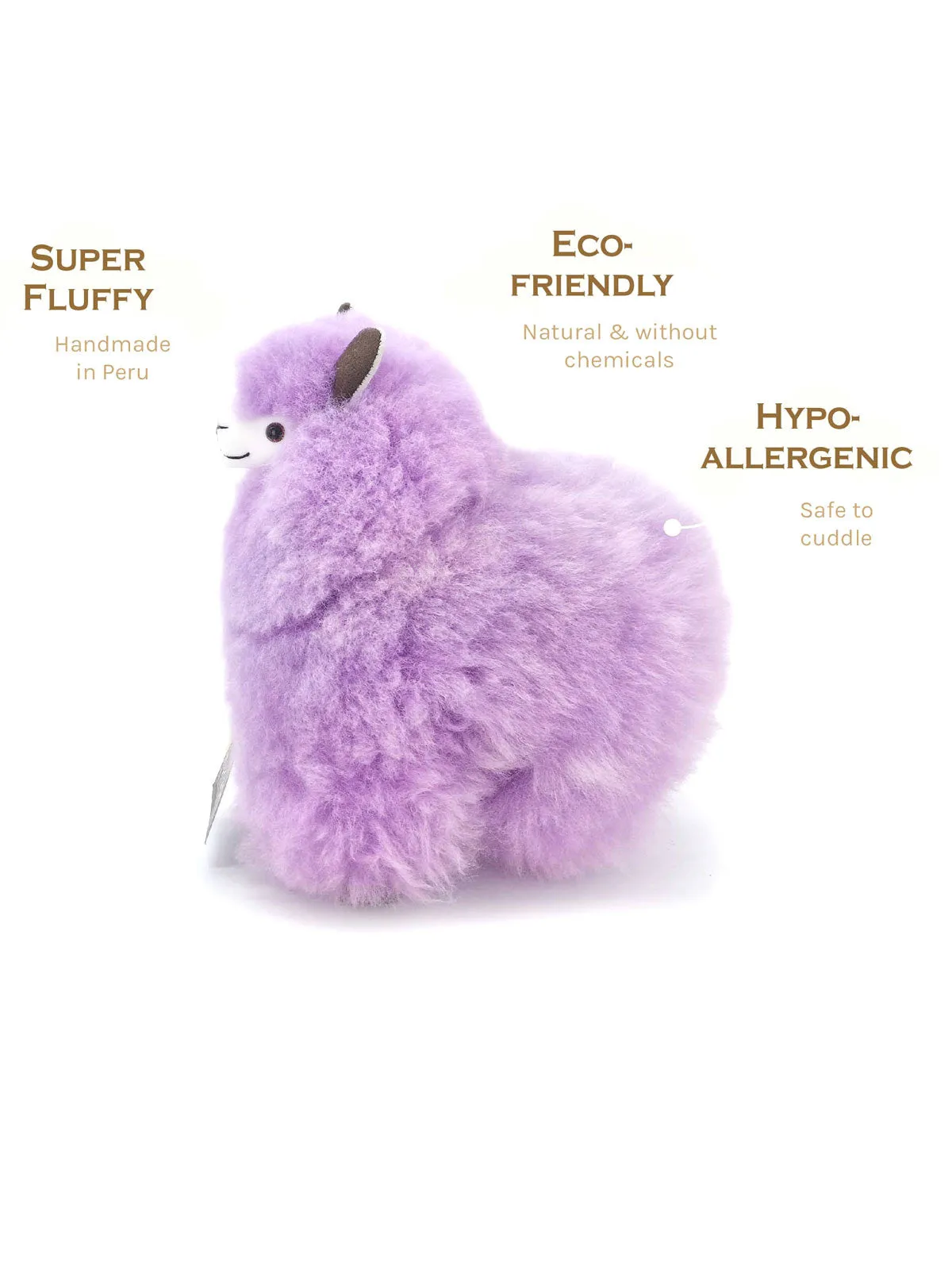 Inkari Alpaca-soft toy Rainbow- VIOLET-Mini 15cm
