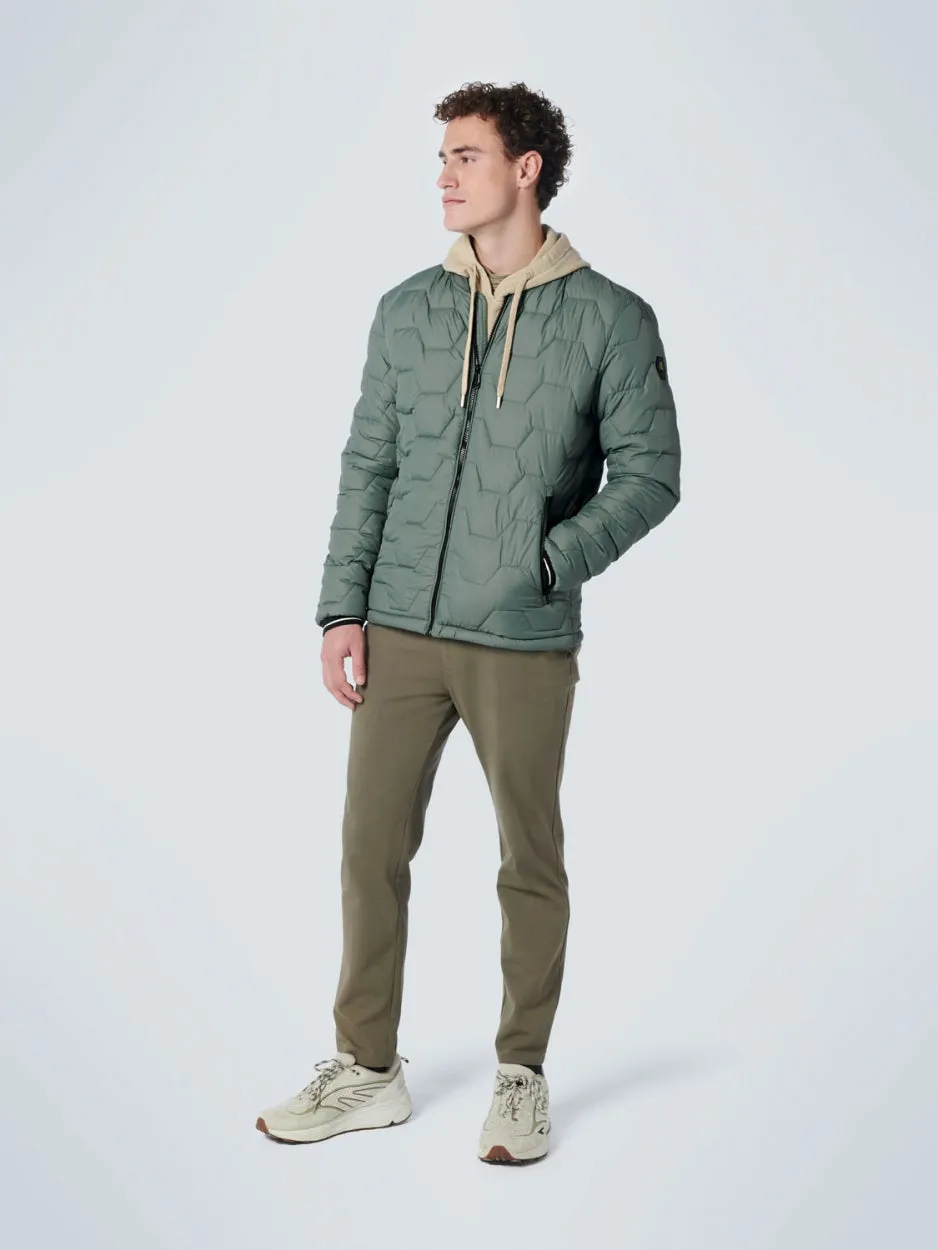 Jacket Short Fit Padded | Dark Seagreen