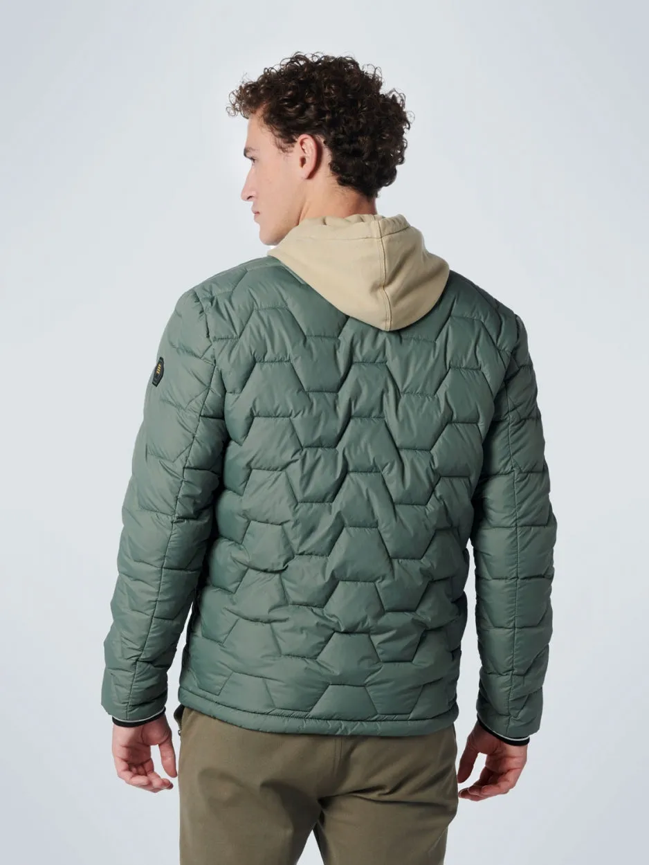 Jacket Short Fit Padded | Dark Seagreen