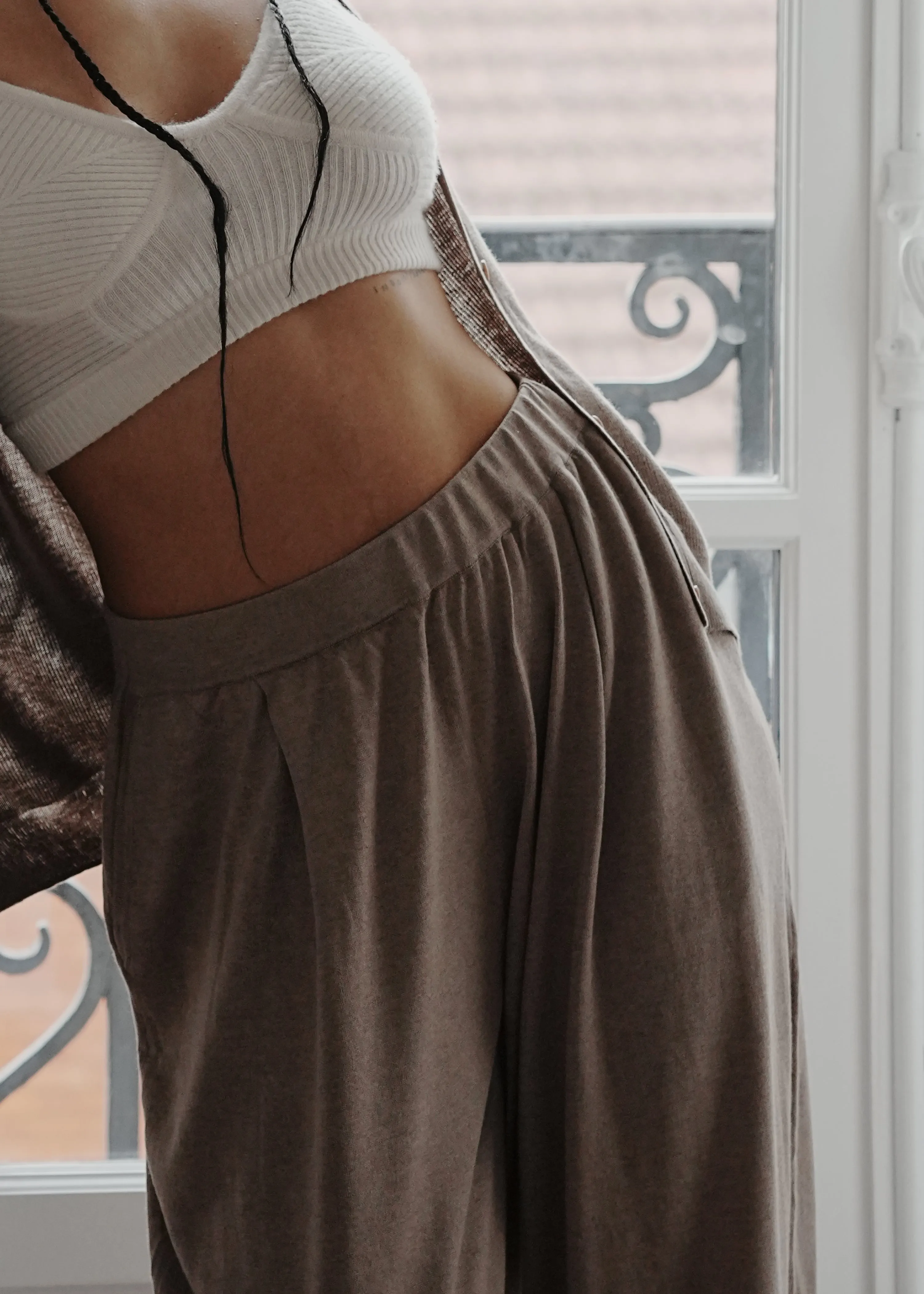 Juno Super-Soft Silky Cashmere Loose Pants