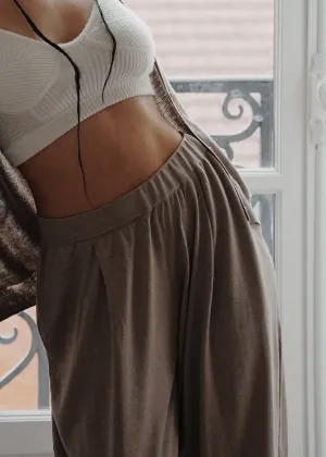 Juno Super-Soft Silky Cashmere Loose Pants