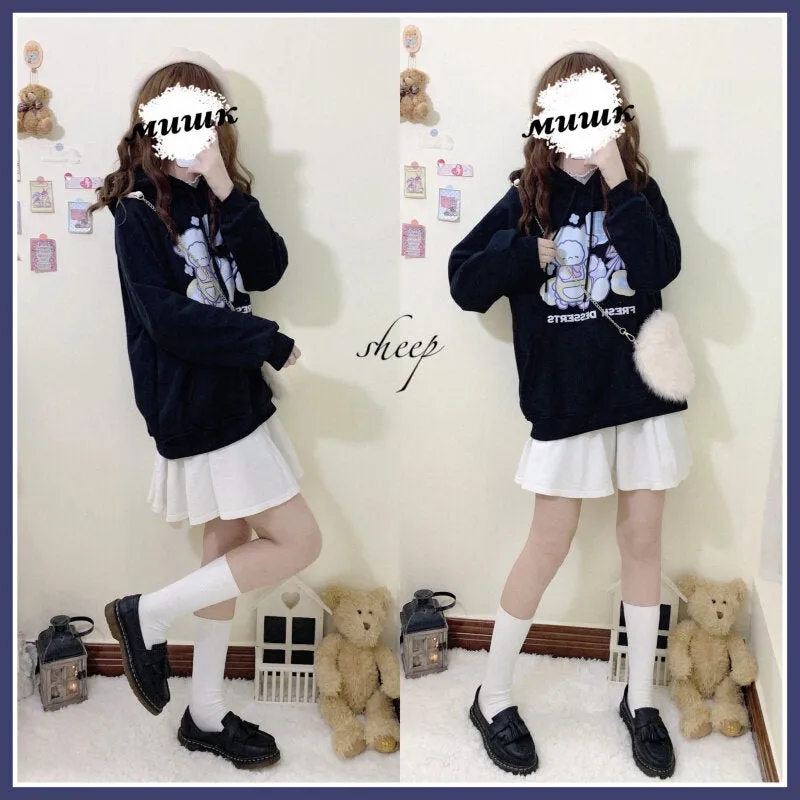 Kawaii Pink Cartoon Lamb Sweatshirt