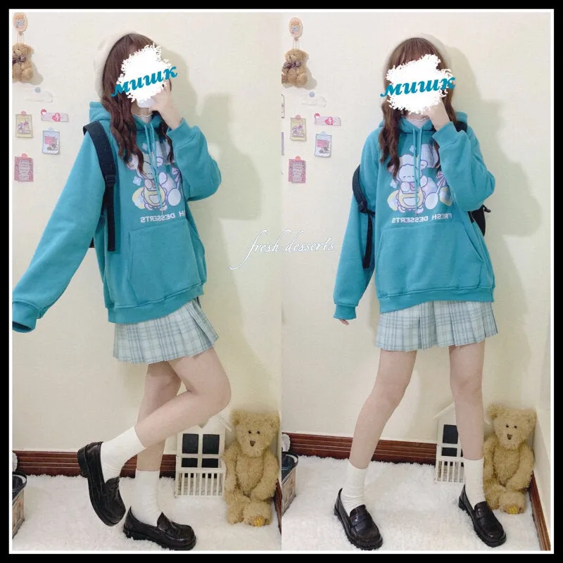 Kawaii Pink Cartoon Lamb Sweatshirt