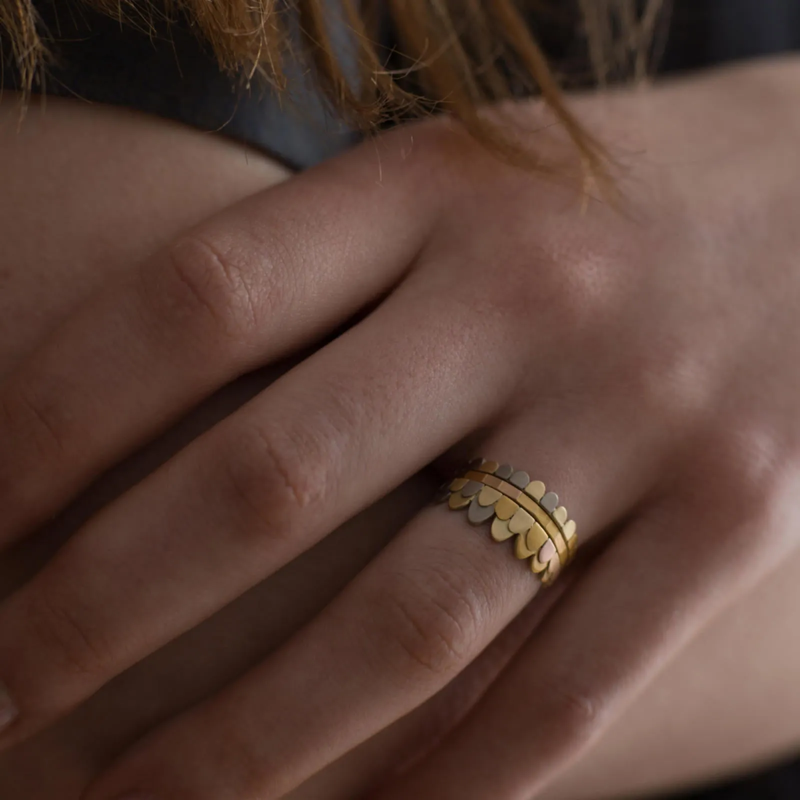 Layered Feather Ring - Sia Taylor