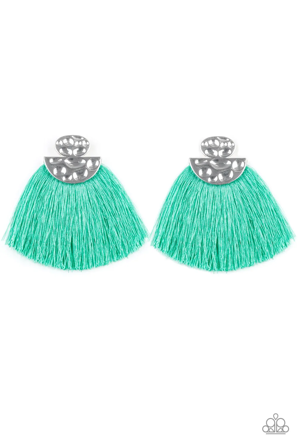 Paparazzi Accessories  - Make Some PLUME  #E56/Peg/F5 - Green Earring